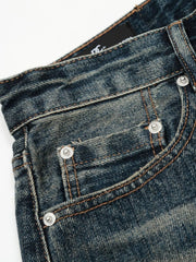 Men's Wash Wide Leg Jeans