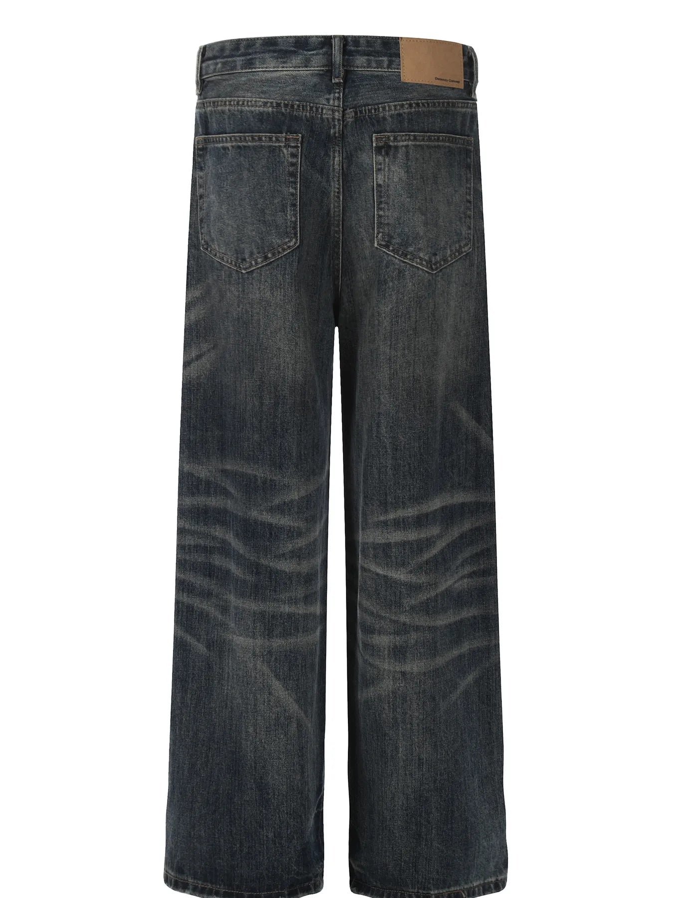 Men's Wash Wide Leg Jeans