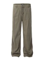 Men's Washed Baggy Jeans Green / S