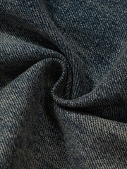 Men's Washed Cargo Jeans with Drawstring Waist