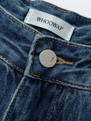 Men's Washed Denim Bermuda Shorts