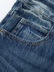 Men's Washed Denim Bermuda Shorts