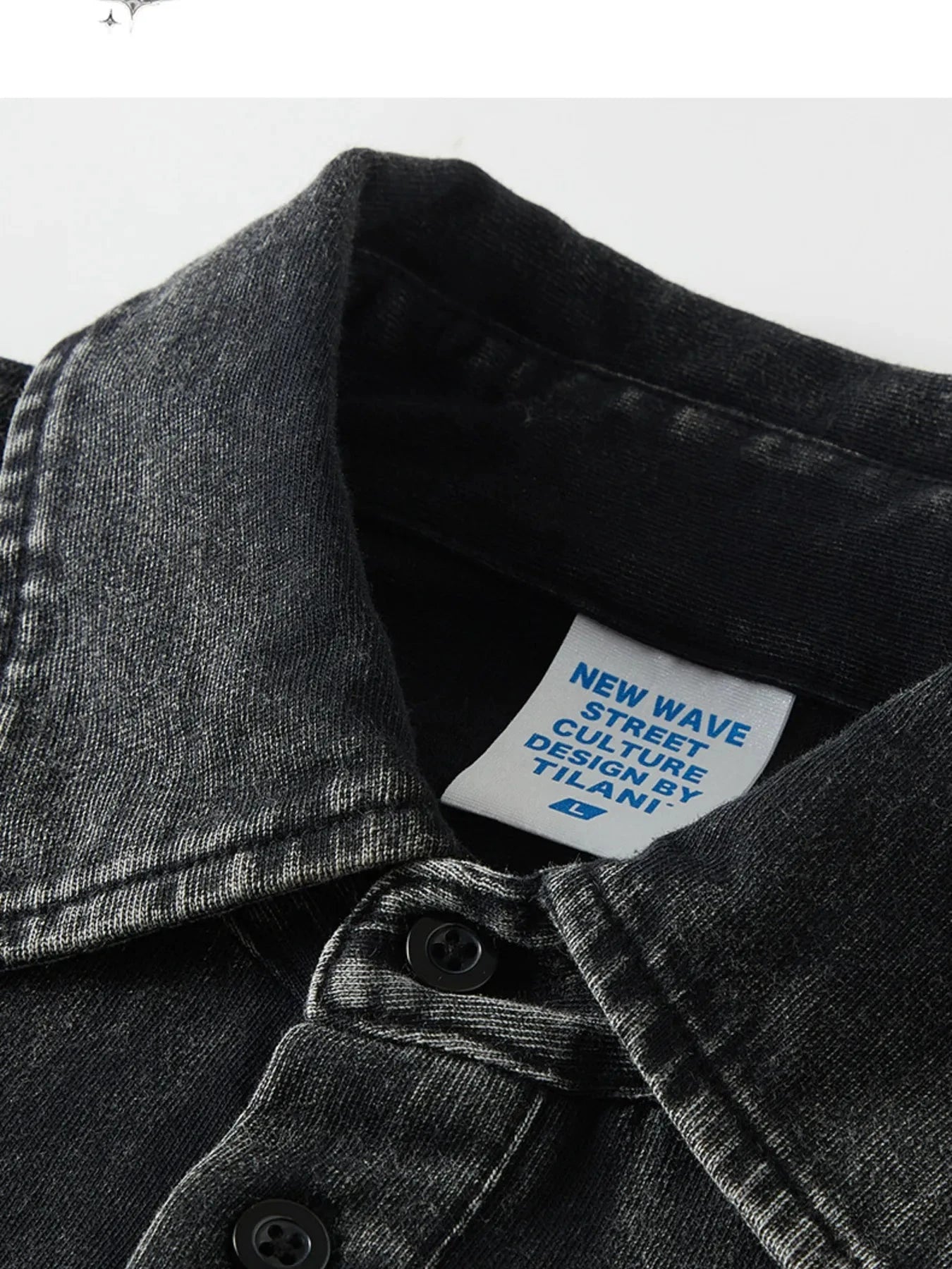 Men's Washed Long Sleeve Polo Shirt