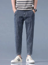 Men's Washed Relaxed Fit Jeans Blue Gray / 28