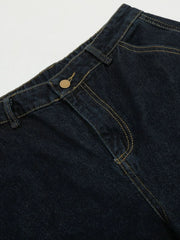 Men's Washed Seam Detail Curved Jeans