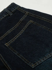 Men's Washed Seam Detail Curved Jeans