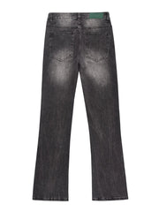 Men's Washed Straight-Leg Jeans