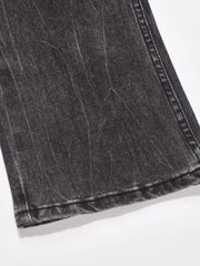 Men's Washed Straight-Leg Jeans