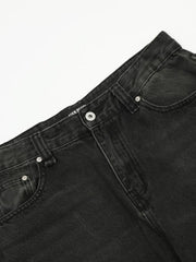 Men's Washed Wide-Leg Baggy Jeans