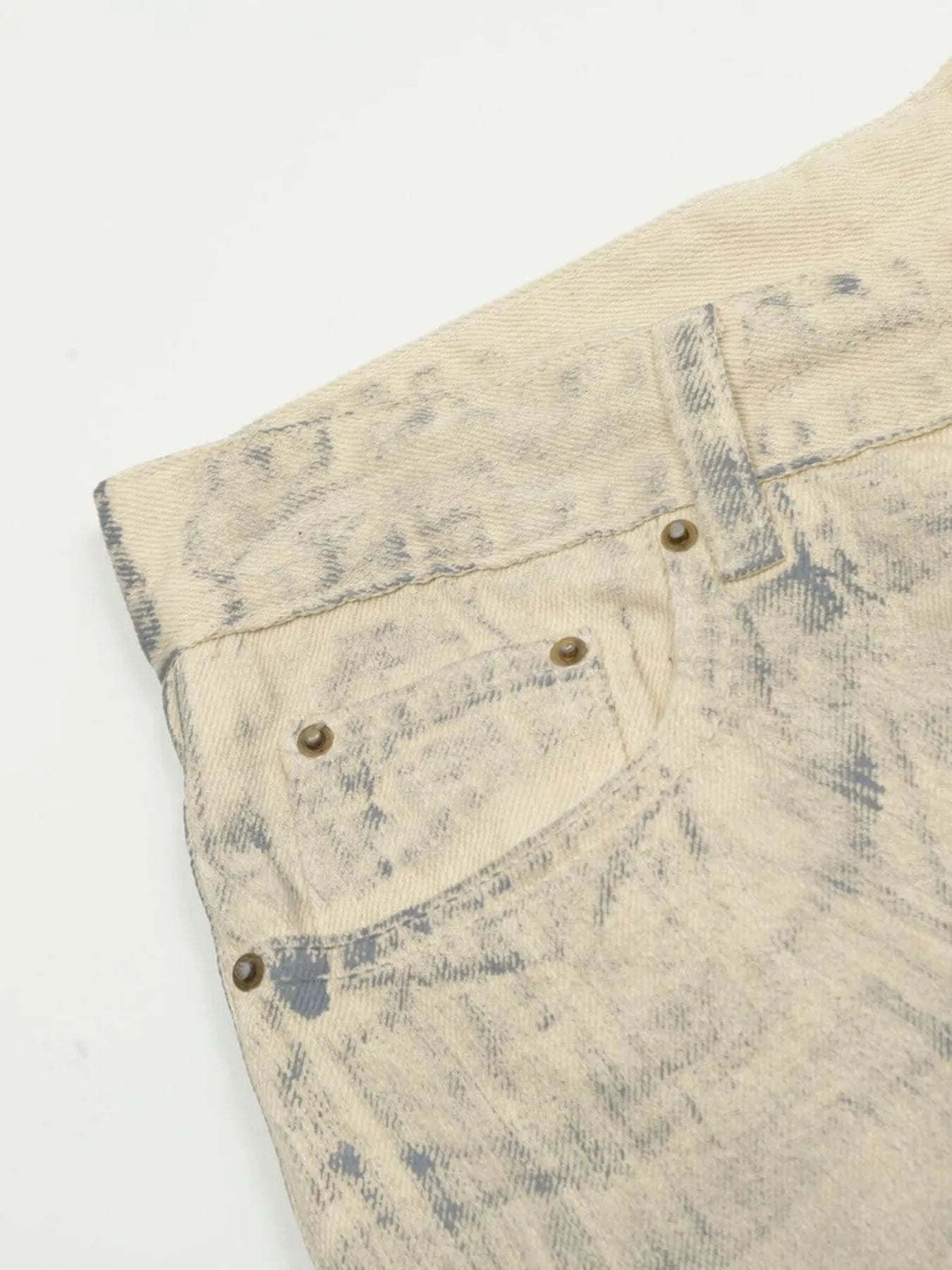 Men's Washed Wide Leg Jeans