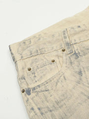 Men's Washed Wide Leg Jeans