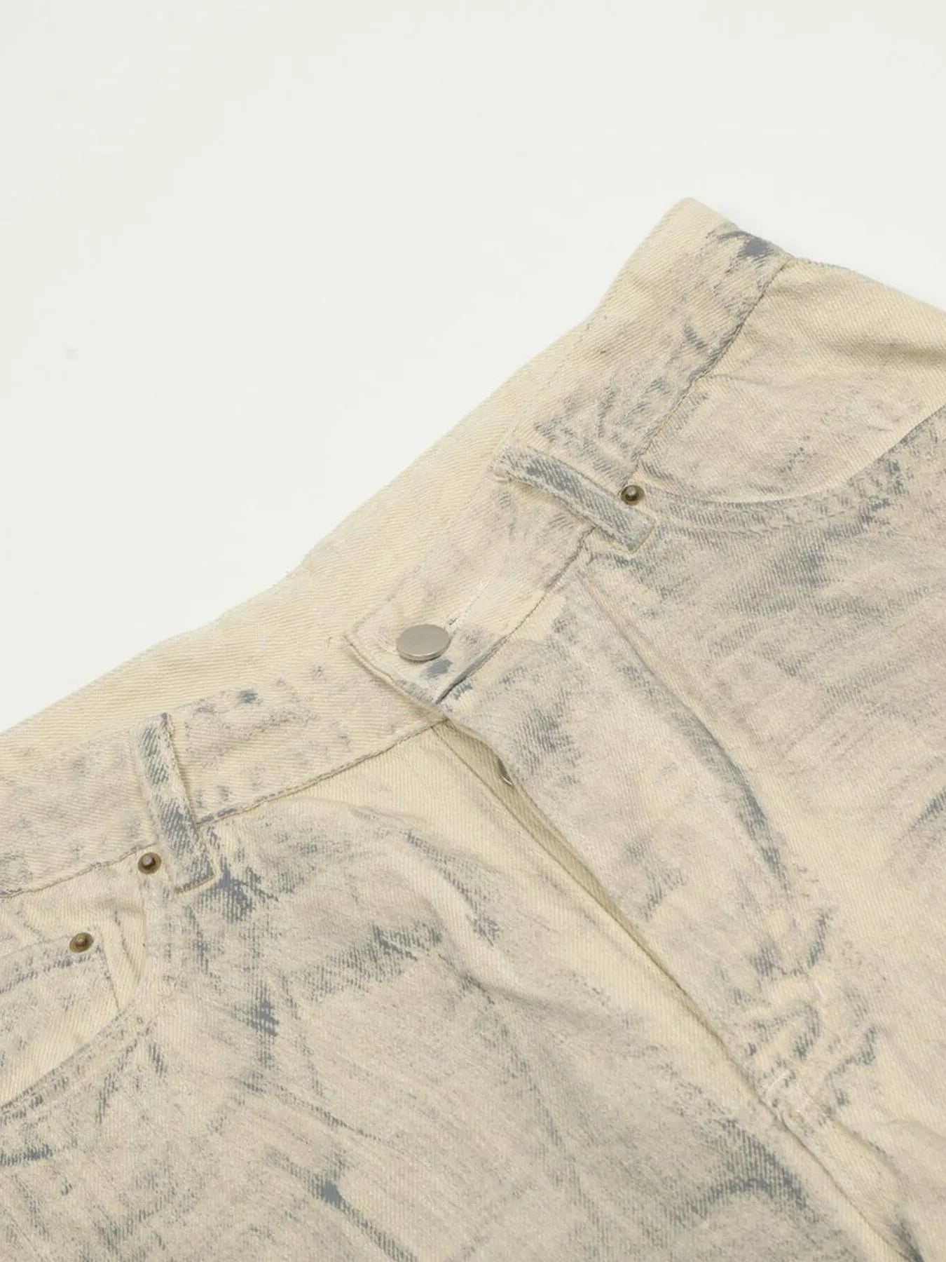 Men's Washed Wide Leg Jeans