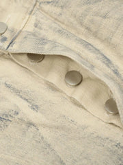 Men's Washed Wide Leg Jeans