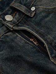 Men's Washed Wide Leg Jeans