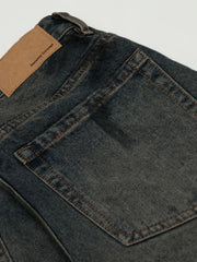 Men's Washed Wide Leg Jeans
