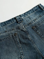 Men's Washed Wide Leg Jeans