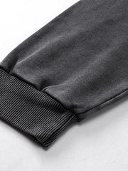 Men's Washed Zip Up Long Sleeve Hooded Jacket