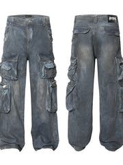 Men's Wide Leg Cargo Jeans