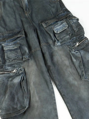 Men's Wide Leg Cargo Jeans