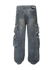 Men's Wide Leg Cargo Jeans
