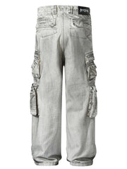 Men's Wide Leg Cargo Jeans
