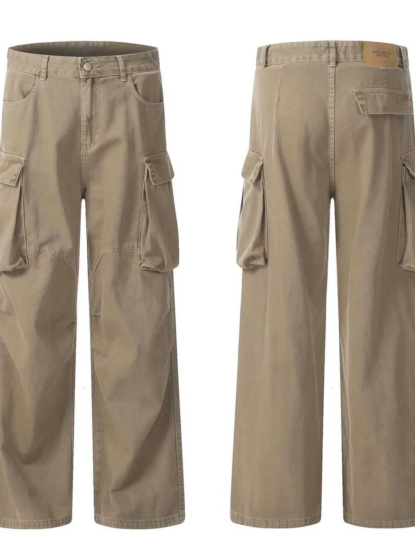 Men's Wide Leg Cargo Jeans