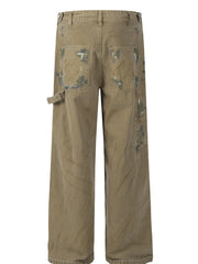 Men's Wide Leg Cargo Jeans