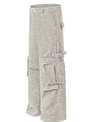 Men's Wide Leg Cargo Jeans