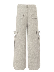 Men's Wide Leg Cargo Jeans