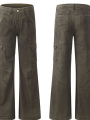 Men's Wide Leg Cargo Jeans