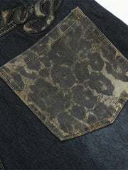 Men's Wide Leg Denim Shorts