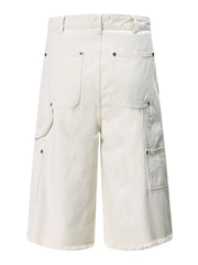 Men's Wide Leg Denim Shorts