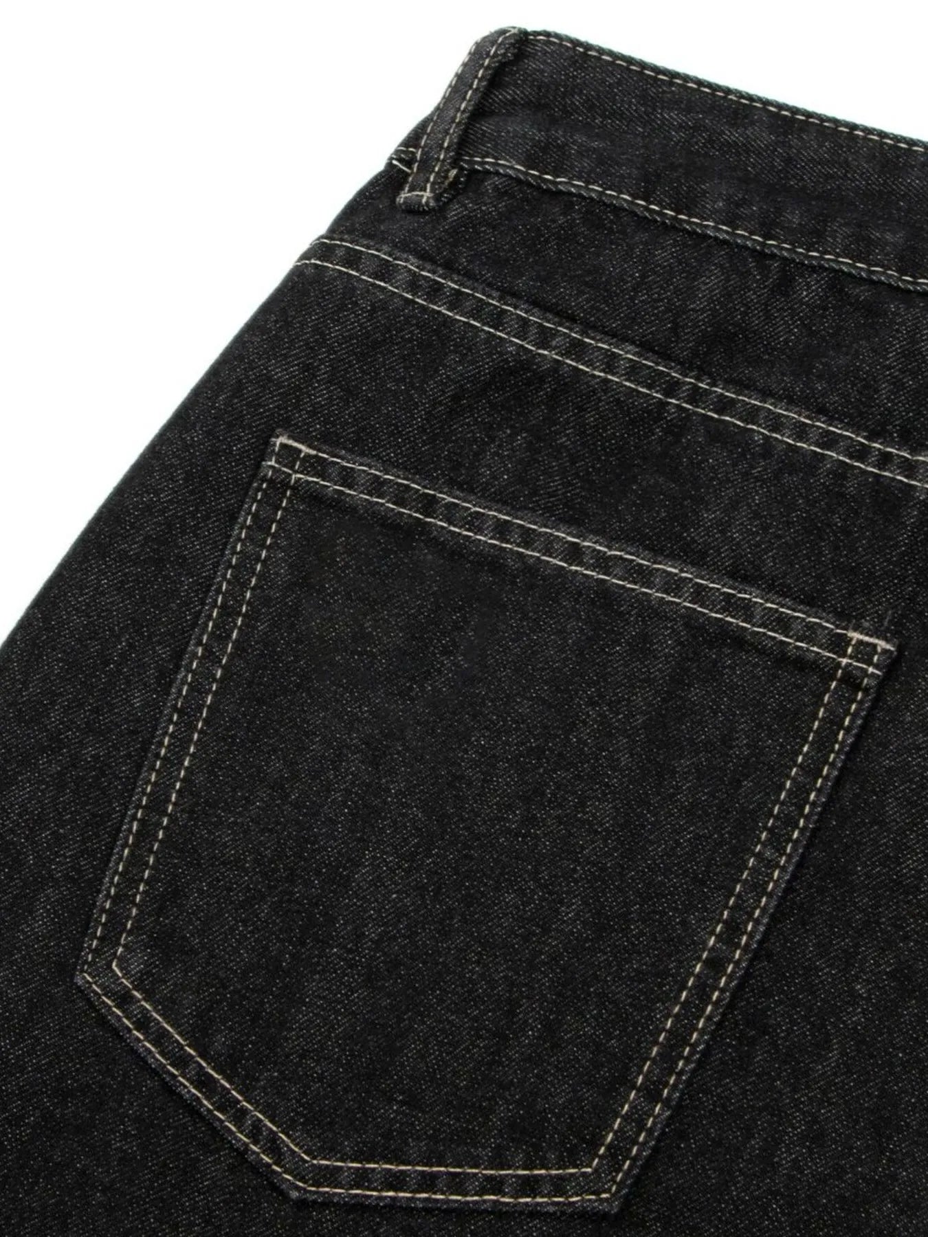 Men's Wide-Leg Denim Shorts with Pockets