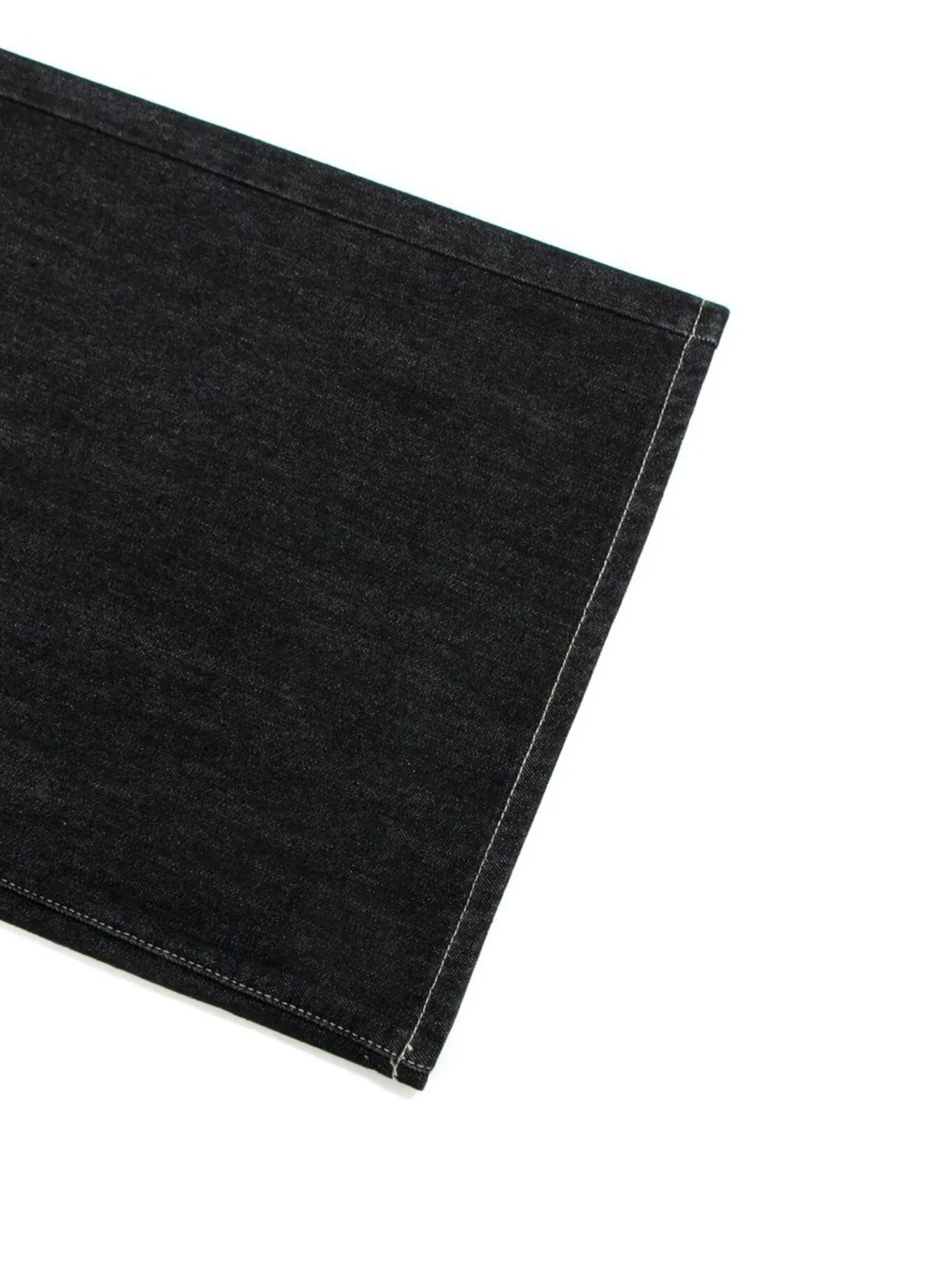 Men's Wide-Leg Denim Shorts with Pockets