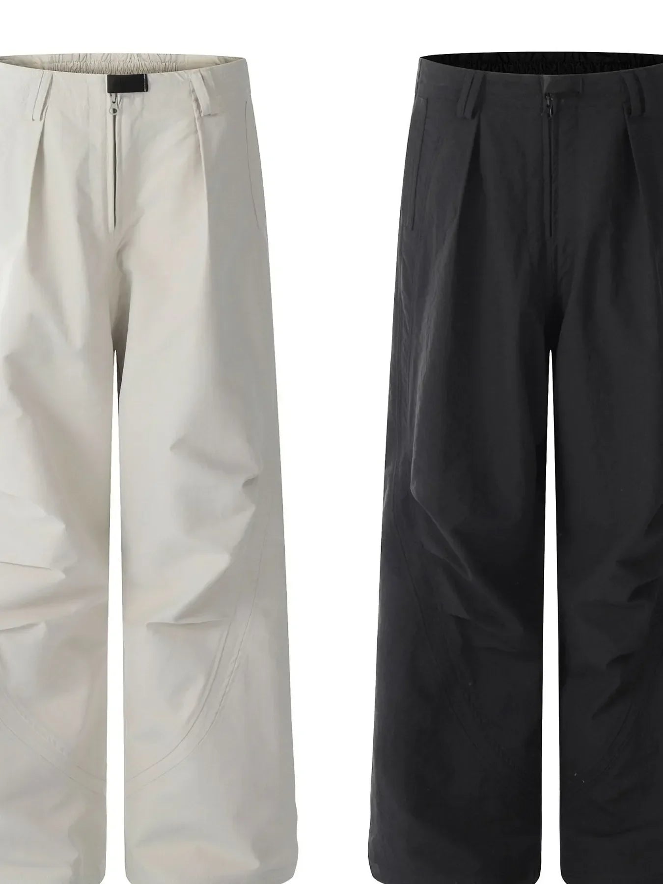 Men's Wide Leg High Waist Casual Pants