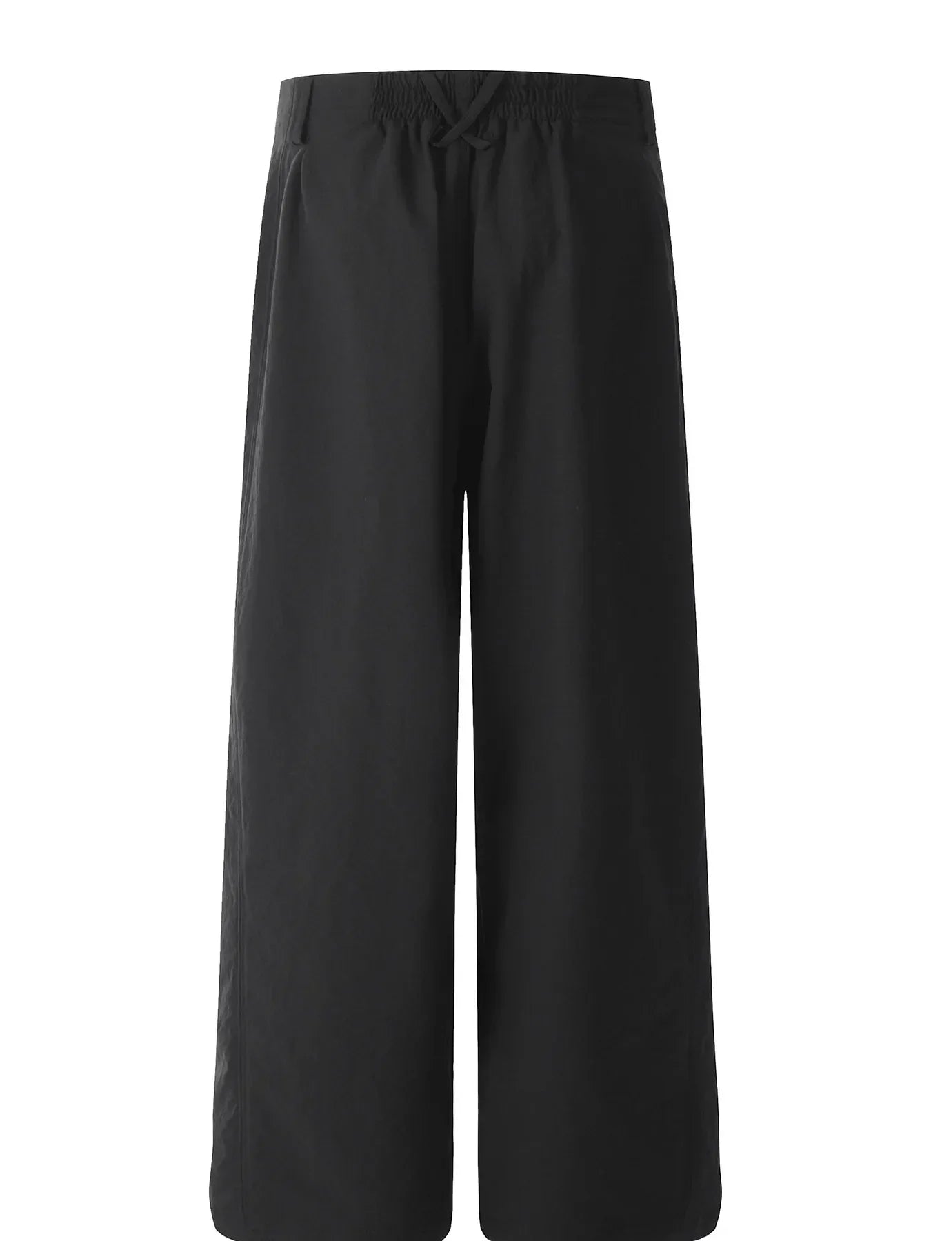 Men's Wide Leg High Waist Casual Pants Black / S