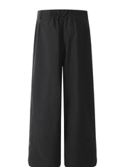 Men's Wide Leg High Waist Casual Pants Black / S