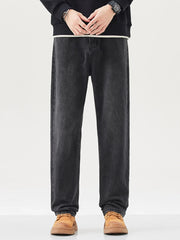 Men's Wide Leg Jeans Black / 28