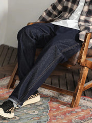 Men's Wide Leg Jeans Black / 28