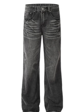 Men's Wide Leg Jeans Black / S