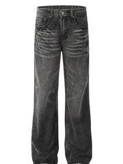 Men's Wide Leg Jeans Black / S