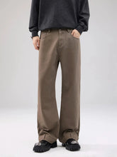 Men's Wide Leg Jeans Brown / S