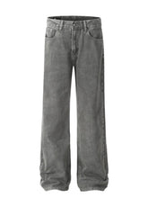 Men's Wide Leg Jeans Gray / S