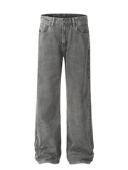 Men's Wide Leg Jeans Gray / S