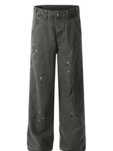Men's Wide Leg Jeans Greyish Green / S