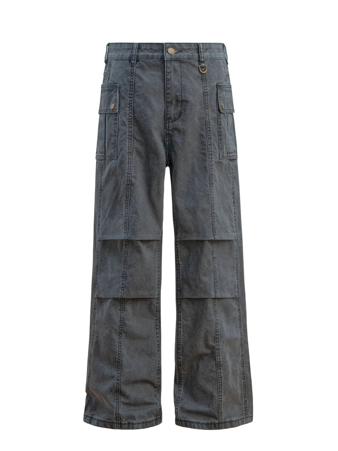 Men's Wide Leg Pants Dark Gray / S