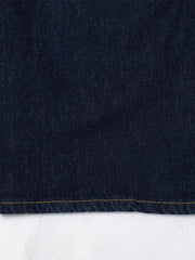 Men's Wide Leg Wash Denim Jeans with Signature Detail