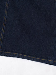 Men's Wide Leg Wash Denim Jeans with Signature Detail