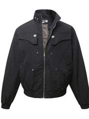 Men's Zip Up Long Sleeve Jacket Black / M
