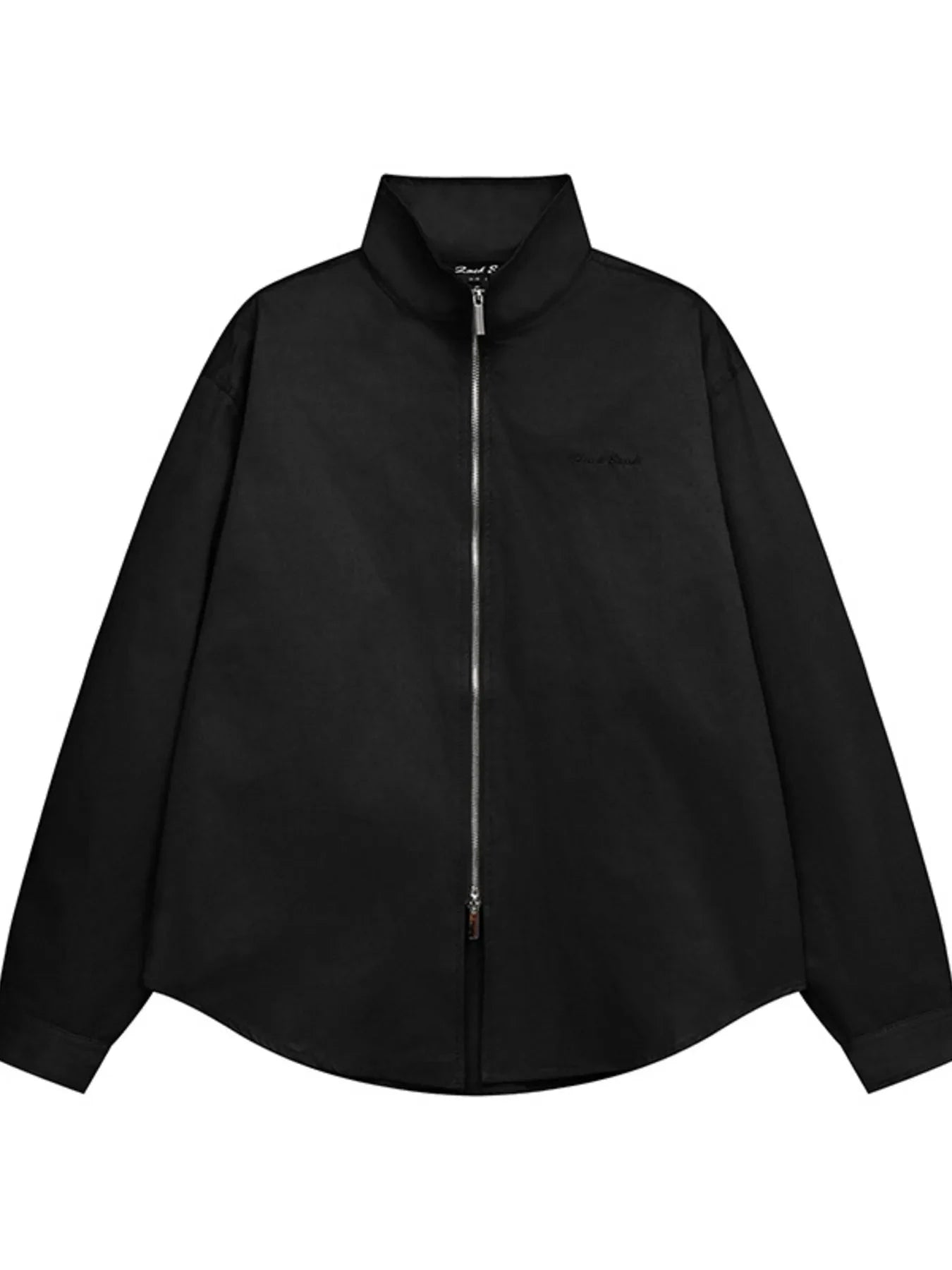 Men's Zip Up Long Sleeve Jacket Black / S